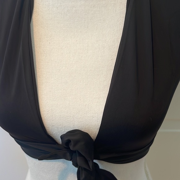 437 Robyn black tie bathing suit - Picture 3 of 4